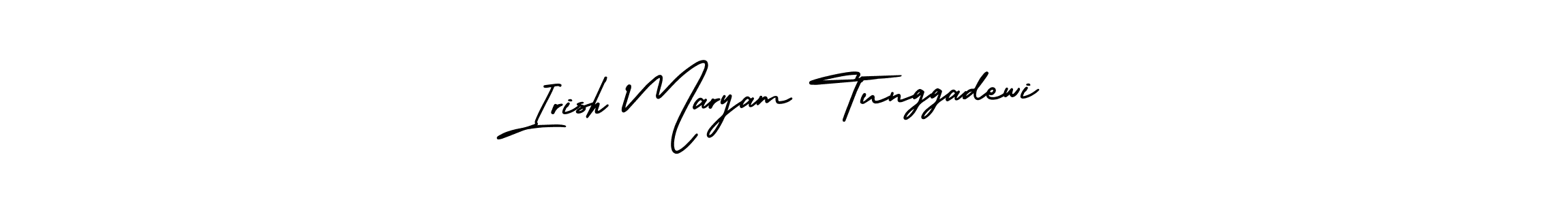 This is the best signature style for the Irish Maryam Tunggadewi name. Also you like these signature font (AmerikaSignatureDemo-Regular). Mix name signature. Irish Maryam Tunggadewi signature style 3 images and pictures png