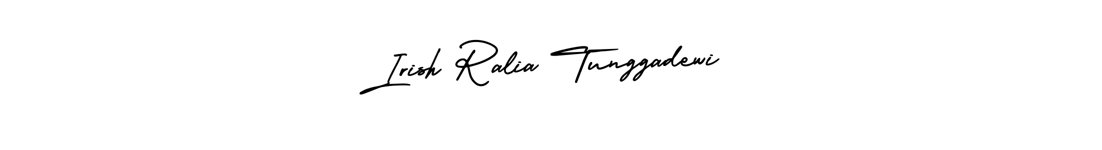 Make a short Irish Ralia Tunggadewi signature style. Manage your documents anywhere anytime using AmerikaSignatureDemo-Regular. Create and add eSignatures, submit forms, share and send files easily. Irish Ralia Tunggadewi signature style 3 images and pictures png