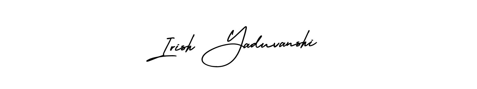 Also You can easily find your signature by using the search form. We will create Irish Yaduvanshi name handwritten signature images for you free of cost using AmerikaSignatureDemo-Regular sign style. Irish Yaduvanshi signature style 3 images and pictures png