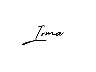 This is the best signature style for the Irma name. Also you like these signature font (AmerikaSignatureDemo-Regular). Mix name signature. Irma signature style 3 images and pictures png