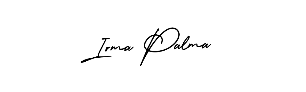 Irma Palma stylish signature style. Best Handwritten Sign (AmerikaSignatureDemo-Regular) for my name. Handwritten Signature Collection Ideas for my name Irma Palma. Irma Palma signature style 3 images and pictures png