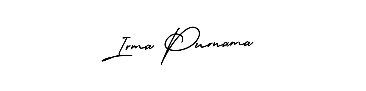 Irma Purnama stylish signature style. Best Handwritten Sign (AmerikaSignatureDemo-Regular) for my name. Handwritten Signature Collection Ideas for my name Irma Purnama. Irma Purnama signature style 3 images and pictures png