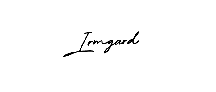 You should practise on your own different ways (AmerikaSignatureDemo-Regular) to write your name (Irmgard) in signature. don't let someone else do it for you. Irmgard signature style 3 images and pictures png