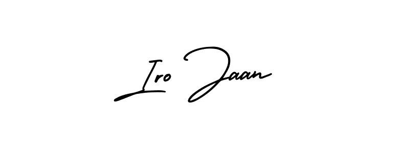 How to make Iro Jaan signature? AmerikaSignatureDemo-Regular is a professional autograph style. Create handwritten signature for Iro Jaan name. Iro Jaan signature style 3 images and pictures png