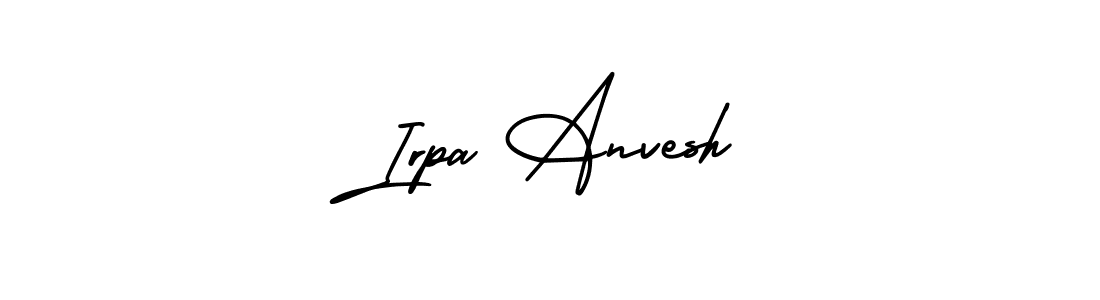 Also we have Irpa Anvesh name is the best signature style. Create professional handwritten signature collection using AmerikaSignatureDemo-Regular autograph style. Irpa Anvesh signature style 3 images and pictures png