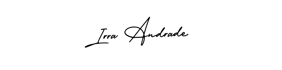 How to make Irra Andrade name signature. Use AmerikaSignatureDemo-Regular style for creating short signs online. This is the latest handwritten sign. Irra Andrade signature style 3 images and pictures png
