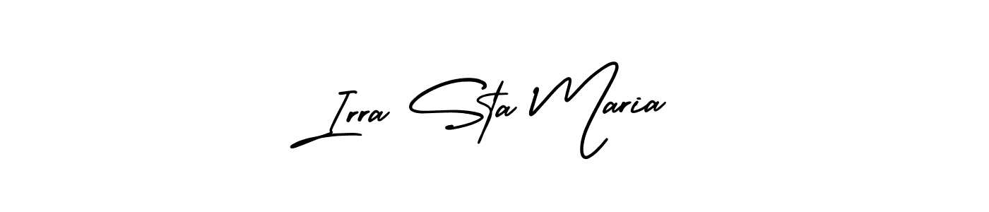 Use a signature maker to create a handwritten signature online. With this signature software, you can design (AmerikaSignatureDemo-Regular) your own signature for name Irra Sta Maria. Irra Sta Maria signature style 3 images and pictures png