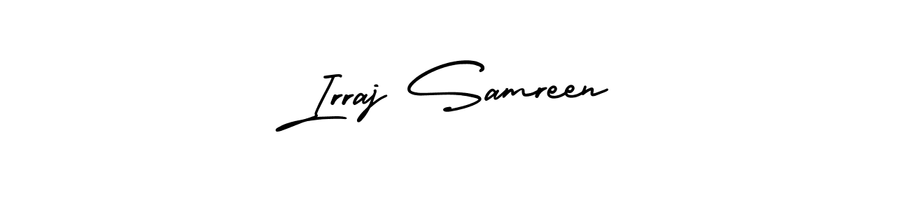 Best and Professional Signature Style for Irraj Samreen. AmerikaSignatureDemo-Regular Best Signature Style Collection. Irraj Samreen signature style 3 images and pictures png
