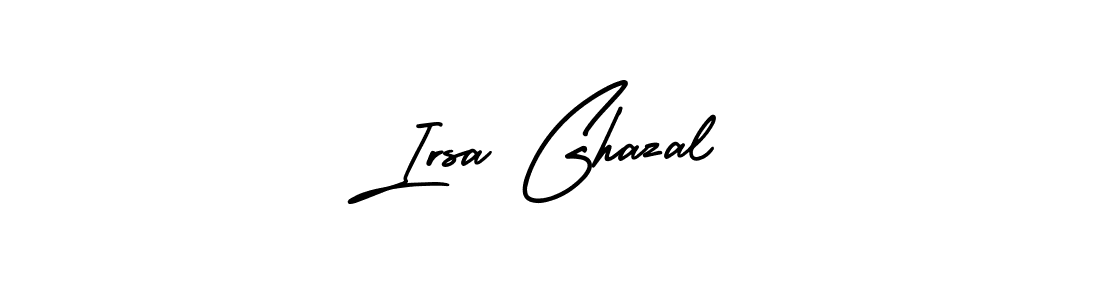 Here are the top 10 professional signature styles for the name Irsa Ghazal. These are the best autograph styles you can use for your name. Irsa Ghazal signature style 3 images and pictures png