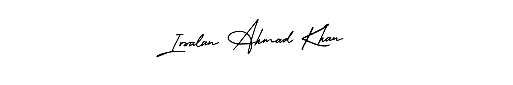 Check out images of Autograph of Irsalan Ahmad Khan name. Actor Irsalan Ahmad Khan Signature Style. AmerikaSignatureDemo-Regular is a professional sign style online. Irsalan Ahmad Khan signature style 3 images and pictures png