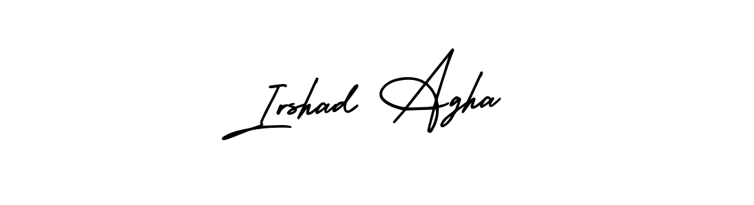 Make a beautiful signature design for name Irshad Agha. Use this online signature maker to create a handwritten signature for free. Irshad Agha signature style 3 images and pictures png