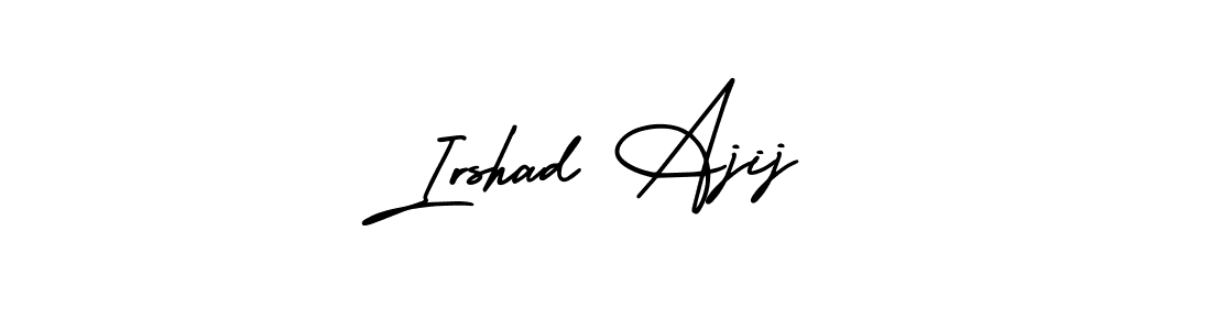 Design your own signature with our free online signature maker. With this signature software, you can create a handwritten (AmerikaSignatureDemo-Regular) signature for name Irshad Ajij. Irshad Ajij signature style 3 images and pictures png