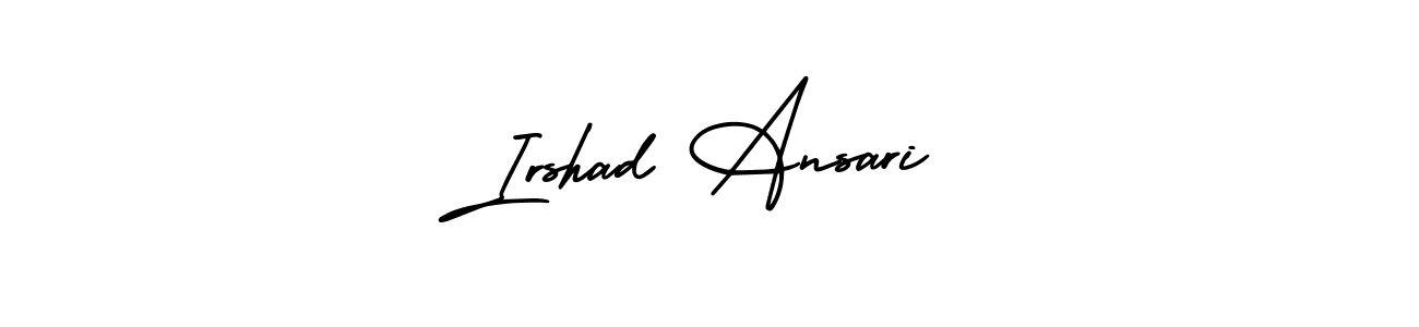 How to Draw Irshad Ansari signature style? AmerikaSignatureDemo-Regular is a latest design signature styles for name Irshad Ansari. Irshad Ansari signature style 3 images and pictures png