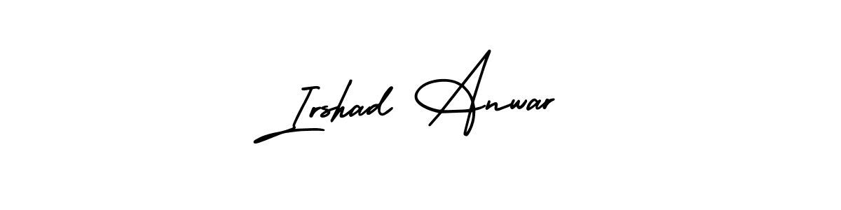 Make a beautiful signature design for name Irshad Anwar. With this signature (AmerikaSignatureDemo-Regular) style, you can create a handwritten signature for free. Irshad Anwar signature style 3 images and pictures png