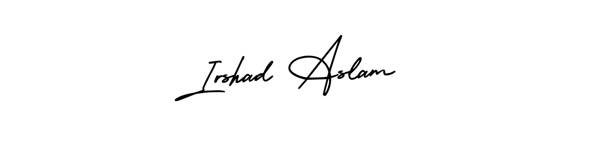 Also You can easily find your signature by using the search form. We will create Irshad Aslam name handwritten signature images for you free of cost using AmerikaSignatureDemo-Regular sign style. Irshad Aslam signature style 3 images and pictures png