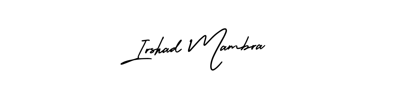 How to make Irshad Mambra signature? AmerikaSignatureDemo-Regular is a professional autograph style. Create handwritten signature for Irshad Mambra name. Irshad Mambra signature style 3 images and pictures png