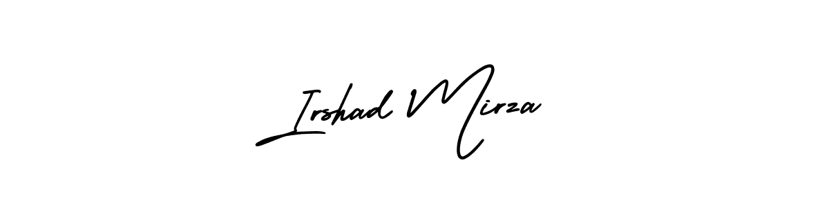 Irshad Mirza stylish signature style. Best Handwritten Sign (AmerikaSignatureDemo-Regular) for my name. Handwritten Signature Collection Ideas for my name Irshad Mirza. Irshad Mirza signature style 3 images and pictures png