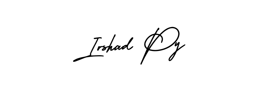 Irshad Py stylish signature style. Best Handwritten Sign (AmerikaSignatureDemo-Regular) for my name. Handwritten Signature Collection Ideas for my name Irshad Py. Irshad Py signature style 3 images and pictures png