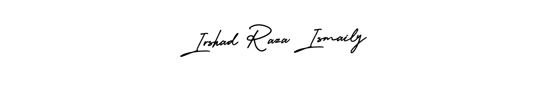This is the best signature style for the Irshad Raza Ismaily name. Also you like these signature font (AmerikaSignatureDemo-Regular). Mix name signature. Irshad Raza Ismaily signature style 3 images and pictures png