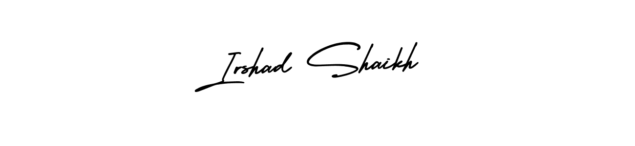 How to make Irshad Shaikh signature? AmerikaSignatureDemo-Regular is a professional autograph style. Create handwritten signature for Irshad Shaikh name. Irshad Shaikh signature style 3 images and pictures png