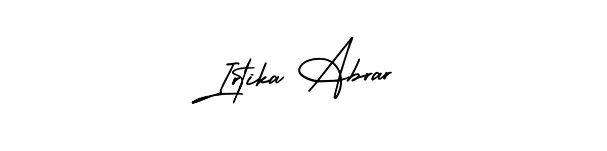 Also we have Irtika Abrar name is the best signature style. Create professional handwritten signature collection using AmerikaSignatureDemo-Regular autograph style. Irtika Abrar signature style 3 images and pictures png