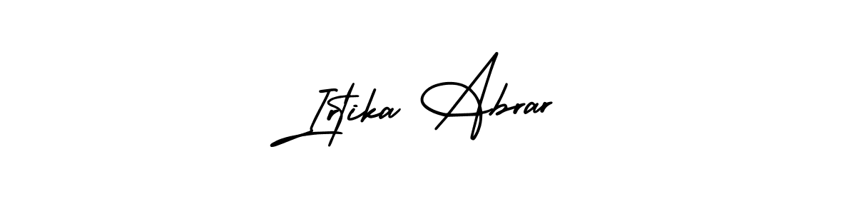 How to make Irtika Abrar signature? AmerikaSignatureDemo-Regular is a professional autograph style. Create handwritten signature for Irtika Abrar name. Irtika Abrar signature style 3 images and pictures png