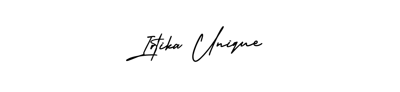Design your own signature with our free online signature maker. With this signature software, you can create a handwritten (AmerikaSignatureDemo-Regular) signature for name Irtika Unique. Irtika Unique signature style 3 images and pictures png