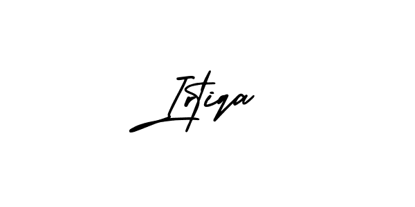 This is the best signature style for the Irtiqa name. Also you like these signature font (AmerikaSignatureDemo-Regular). Mix name signature. Irtiqa signature style 3 images and pictures png