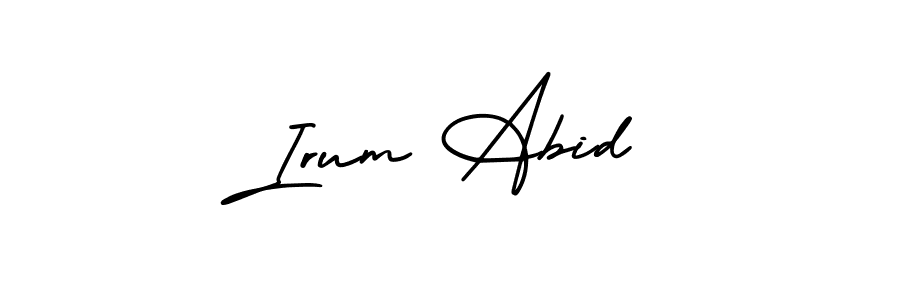 Design your own signature with our free online signature maker. With this signature software, you can create a handwritten (AmerikaSignatureDemo-Regular) signature for name Irum Abid. Irum Abid signature style 3 images and pictures png