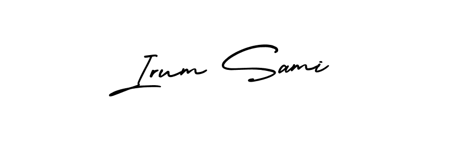 Similarly AmerikaSignatureDemo-Regular is the best handwritten signature design. Signature creator online .You can use it as an online autograph creator for name Irum Sami. Irum Sami signature style 3 images and pictures png