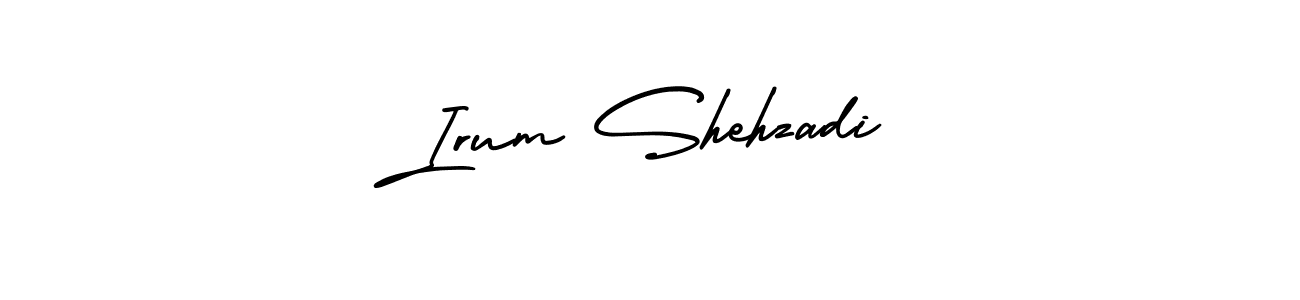 Create a beautiful signature design for name Irum Shehzadi. With this signature (AmerikaSignatureDemo-Regular) fonts, you can make a handwritten signature for free. Irum Shehzadi signature style 3 images and pictures png