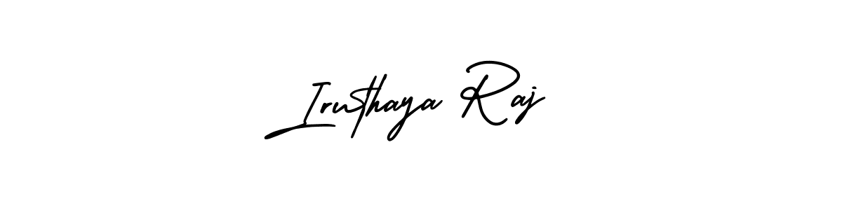 Use a signature maker to create a handwritten signature online. With this signature software, you can design (AmerikaSignatureDemo-Regular) your own signature for name Iruthaya Raj. Iruthaya Raj signature style 3 images and pictures png