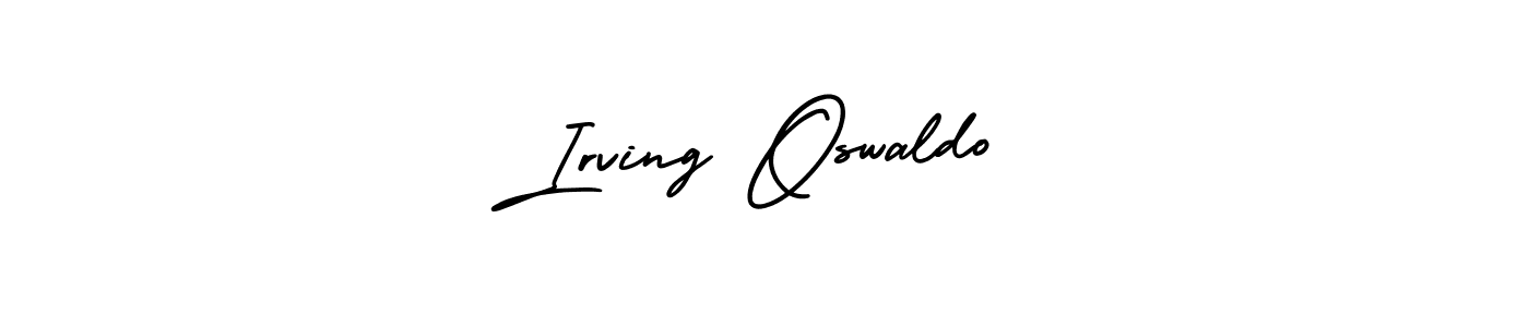 Also You can easily find your signature by using the search form. We will create Irving Oswaldo name handwritten signature images for you free of cost using AmerikaSignatureDemo-Regular sign style. Irving Oswaldo signature style 3 images and pictures png