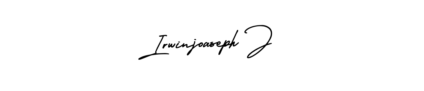 The best way (AmerikaSignatureDemo-Regular) to make a short signature is to pick only two or three words in your name. The name Irwinjoaseph J include a total of six letters. For converting this name. Irwinjoaseph J signature style 3 images and pictures png