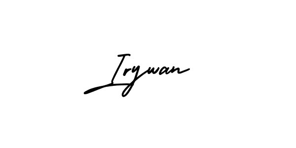 Use a signature maker to create a handwritten signature online. With this signature software, you can design (AmerikaSignatureDemo-Regular) your own signature for name Irywan. Irywan signature style 3 images and pictures png