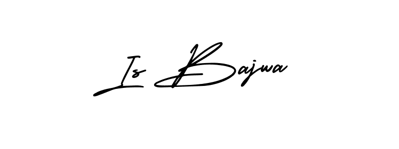 if you are searching for the best signature style for your name Is Bajwa. so please give up your signature search. here we have designed multiple signature styles  using AmerikaSignatureDemo-Regular. Is Bajwa signature style 3 images and pictures png