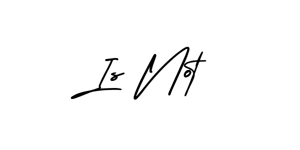 Use a signature maker to create a handwritten signature online. With this signature software, you can design (AmerikaSignatureDemo-Regular) your own signature for name Is Not. Is Not signature style 3 images and pictures png