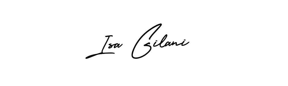 It looks lik you need a new signature style for name Isa Gilani. Design unique handwritten (AmerikaSignatureDemo-Regular) signature with our free signature maker in just a few clicks. Isa Gilani signature style 3 images and pictures png