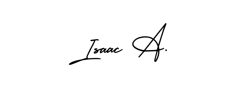 Create a beautiful signature design for name Isaac A.. With this signature (AmerikaSignatureDemo-Regular) fonts, you can make a handwritten signature for free. Isaac A. signature style 3 images and pictures png