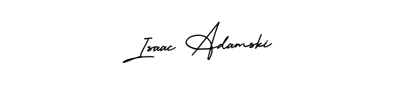 Create a beautiful signature design for name Isaac Adamski. With this signature (AmerikaSignatureDemo-Regular) fonts, you can make a handwritten signature for free. Isaac Adamski signature style 3 images and pictures png
