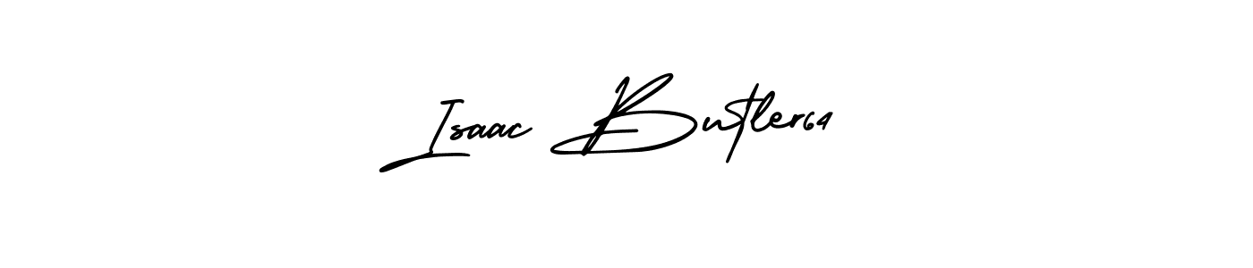 Isaac Butler64 stylish signature style. Best Handwritten Sign (AmerikaSignatureDemo-Regular) for my name. Handwritten Signature Collection Ideas for my name Isaac Butler64. Isaac Butler64 signature style 3 images and pictures png
