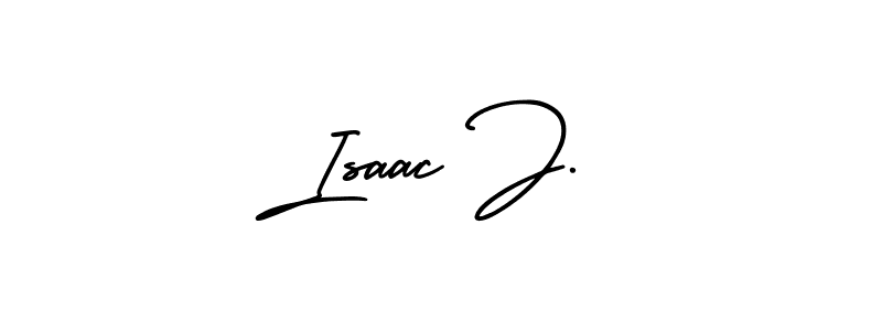 Make a beautiful signature design for name Isaac J.. With this signature (AmerikaSignatureDemo-Regular) style, you can create a handwritten signature for free. Isaac J. signature style 3 images and pictures png