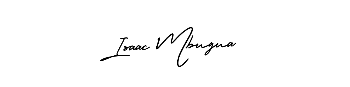 Use a signature maker to create a handwritten signature online. With this signature software, you can design (AmerikaSignatureDemo-Regular) your own signature for name Isaac Mbugua. Isaac Mbugua signature style 3 images and pictures png