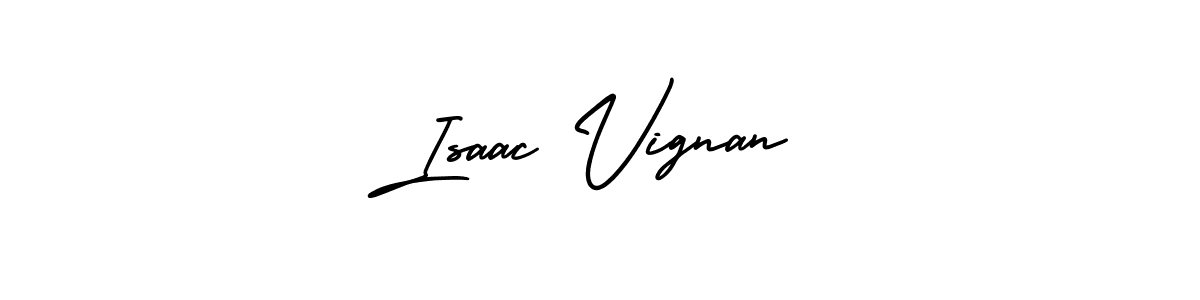 It looks lik you need a new signature style for name Isaac Vignan. Design unique handwritten (AmerikaSignatureDemo-Regular) signature with our free signature maker in just a few clicks. Isaac Vignan signature style 3 images and pictures png