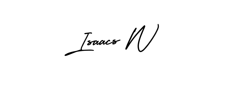 Design your own signature with our free online signature maker. With this signature software, you can create a handwritten (AmerikaSignatureDemo-Regular) signature for name Isaacs W. Isaacs W signature style 3 images and pictures png
