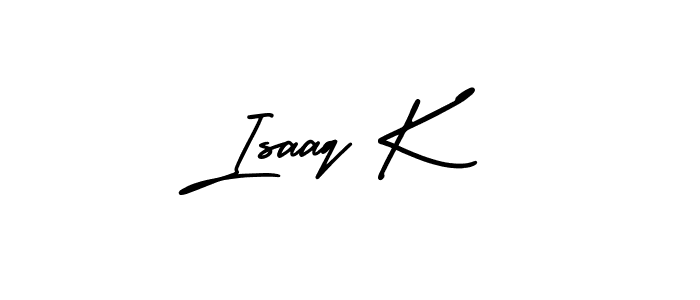 Create a beautiful signature design for name Isaaq K. With this signature (AmerikaSignatureDemo-Regular) fonts, you can make a handwritten signature for free. Isaaq K signature style 3 images and pictures png