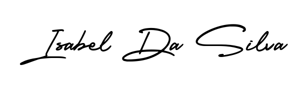 Master the art of signing with Isabel Da Silva written in fluent AmerikaSignatureDemo-Regular script. A great template to practice and refine your handwriting. Isabel Da Silva signature style 3 images and pictures png
