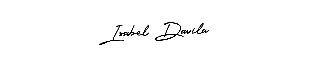 Make a beautiful signature design for name Isabel Davila. With this signature (AmerikaSignatureDemo-Regular) style, you can create a handwritten signature for free. Isabel Davila signature style 3 images and pictures png