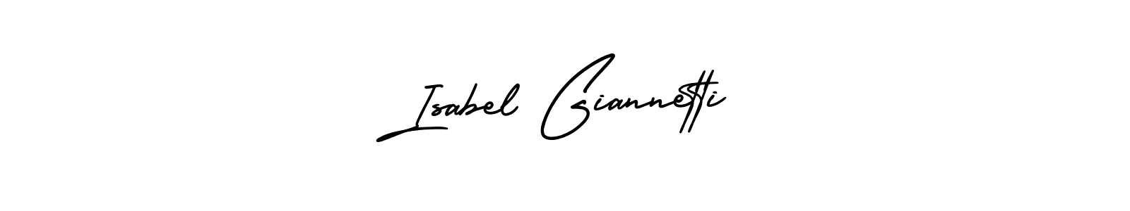 Isabel Giannetti stylish signature style. Best Handwritten Sign (AmerikaSignatureDemo-Regular) for my name. Handwritten Signature Collection Ideas for my name Isabel Giannetti. Isabel Giannetti signature style 3 images and pictures png