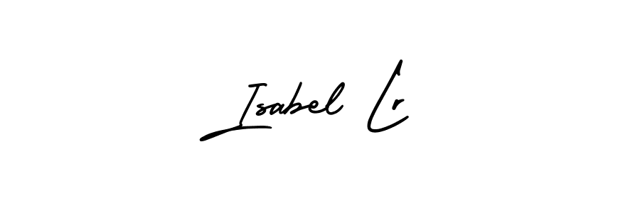 Create a beautiful signature design for name Isabel Lr. With this signature (AmerikaSignatureDemo-Regular) fonts, you can make a handwritten signature for free. Isabel Lr signature style 3 images and pictures png